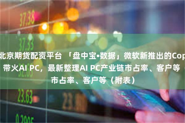 北京期货配资平台 「盘中宝•数据」微软新推出的Copilot+，带火AI PC，最新整理AI PC产业链市占率、客户等（附表）