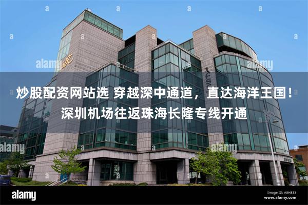 炒股配资网站选 穿越深中通道，直达海洋王国！深圳机场往返珠海长隆专线开通